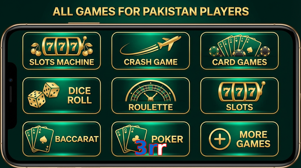 Main screen of 3Rr games page for PK players