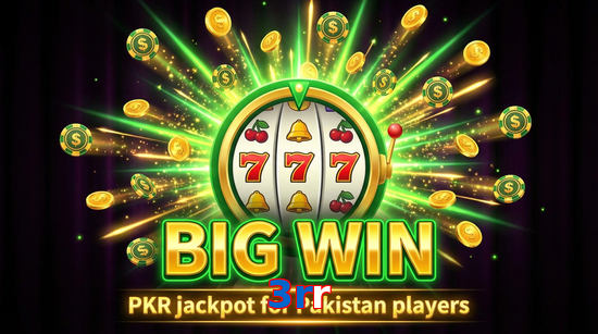 Big win animation on 3Rr slot game
